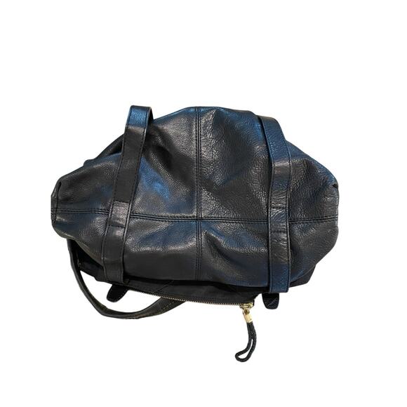 The Sak Black Leather Shoulder Bag‎ Hobo Boho Handbag - Picture 4 of 9